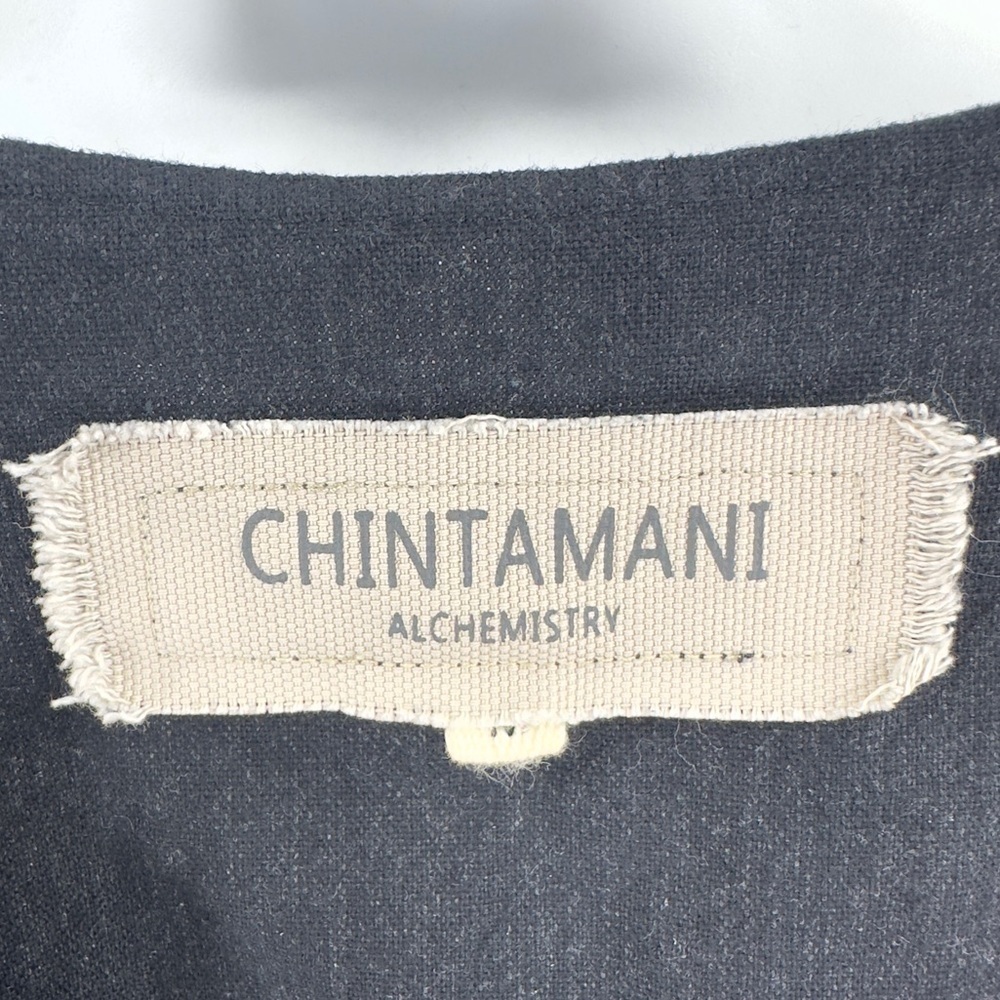 Chintamani Alchemistry Goddess Wrap Dress Womens Medium Fringe Maxi Boho Witchy - Picture 10 of 15